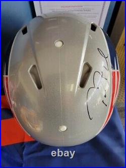 Tom Brady Signed Patriots Full Size Speed Authentic Helmet Fanatics LOA #2