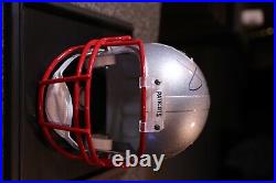 Tom Brady Signed Patriots Helmet. TRISTAR Authenticated. Glass Display Box