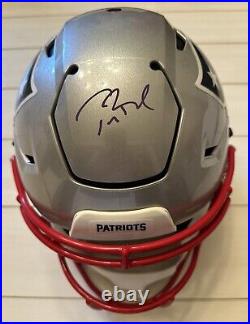 Tom Brady Signed Riddell Speed Flex Full Size Helmet Fanatics Purple Ink LE 4/6