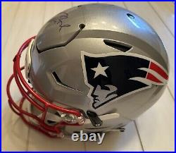 Tom Brady Signed Riddell Speed Flex Full Size Helmet Fanatics Purple Ink LE 4/6