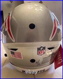 Tom Brady Signed Riddell Speed Flex Full Size Helmet Fanatics Purple Ink LE 4/6