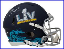 Tom Brady Signed Super Bowl LV Authentic Miami Helmet Fanatics LOA