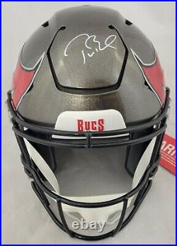 Tom Brady Signed Tampa Bay Buccaneers Speedflex Authentic Helmet Fanatics Coa