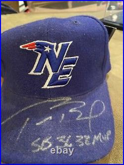 Tom Brady Signed Throwback New England Patriots Hat With SB 36/38 MVP Inscription