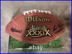 Tom Brady Signed Wilson Duke Football Superbowl XXXIX With LOA By JSA
