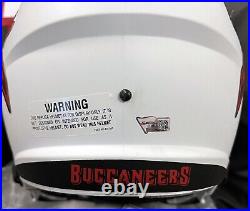 Tom Brady Singed Tampa Bay Buccaneers F/s Helmet Fanatics Red Ink Lunar Eclipse