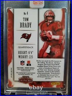 Tom Brady TRUE ONE OF ONE 2020 Honors Signatures Auto Buccaneers #1/1! GOAT