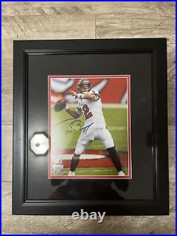 Tom Brady Tampa Bay Buccaneers 8 By 10 Autographed Framed Picture