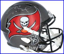 Tom Brady Tampa Bay Buccaneers Autographed Riddell Speed Replica Helmet