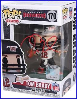 Tom Brady Tampa Bay Buccaneers Autographed Road Uniform Funko Pop! Figurine