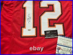 Tom Brady Tampa Bay Buccaneers Autographed SUPER NICE Custom Jersey With COA