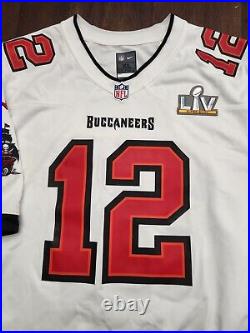 Tom Brady Tampa Bay Buccaneers Autographed Superbowl Patch Jersey Fanatics