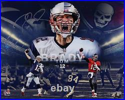 Tom Brady Tampa Bay Buccaneers & Patriots Signed 16x20 Retirement Collage Photo