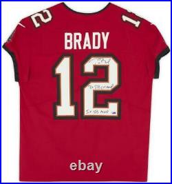Tom Brady Tampa Bay Buccaneers Signed Red Elite Jersey & Multiple Inscs