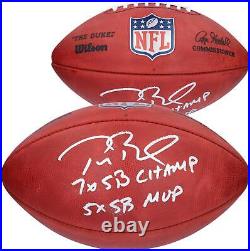 Tom Brady Tampa Bay Buccaneers Signed Wilson Duke Full Color Football withInscs
