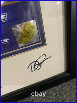 Tom Brady Terry Francona Dual Signed Autographed Photo Boston World Champions