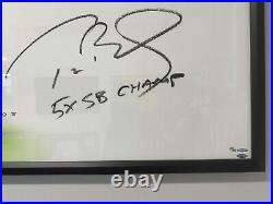 Tom Brady The Show Framed Autograph TriStar Authentication /51 5x SB Champ