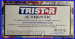 Tom Brady Vinatieri Bruschi Signed Framed SB Programs Auto Patriots Tristar Cert