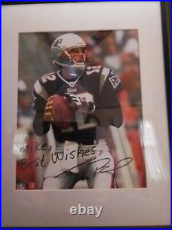 Tom Brady autographed 8 X 10 Framed AUTHENTICITY GUARANTEED acquired In Person