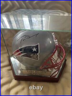 Tom Brady autographed Patriots helmet