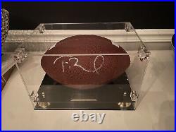 Tom Brady autographed football with PSA/DNA COA