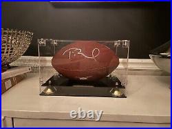 Tom Brady autographed football with PSA/DNA COA