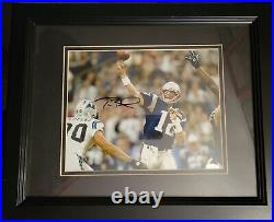 Tom Brady signed 8x10 matted & framed XXXVIII MVP vs Panthers Mounted Memories