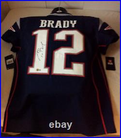 Tom Brady signed Patriots Nike Elite On Field Authentic Jersey sz 48 Beckett COA