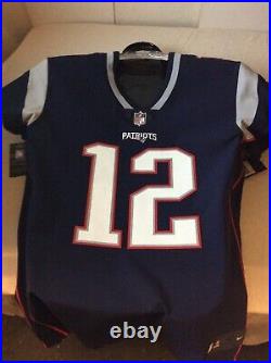 Tom Brady signed Patriots Nike Elite On Field Authentic Jersey sz 48 Beckett COA
