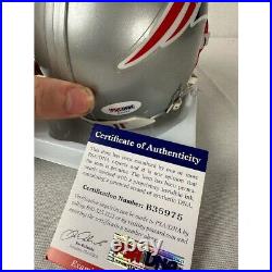 Tom Brady signed autographed New England Patriots Mini Helmet PSA #B35975