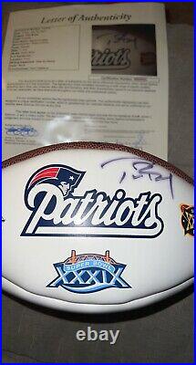 Tom Brady signed football JSA COA Patriots