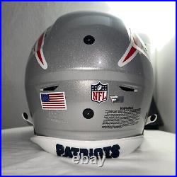 Tom Brady signed fullsize authentic flex helmet visor/clips/3-D bumpers Fanatics