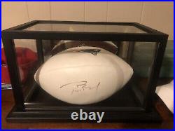 Tom brady autographed football with PSA certificate