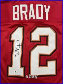 Tom brady autographed signed jersey framed with COA