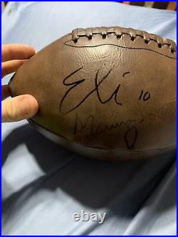 Tom brady, eli manning, randy moss, Wes Welker autographed Football